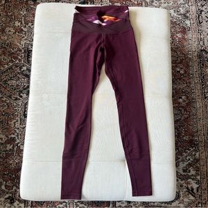 Lululemon 🍋 Maroon High Rise Luon Leggings